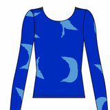 Long Sleeved Rash Top - Blue Astrid