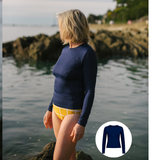 Long Sleeved Sun Top - Navy