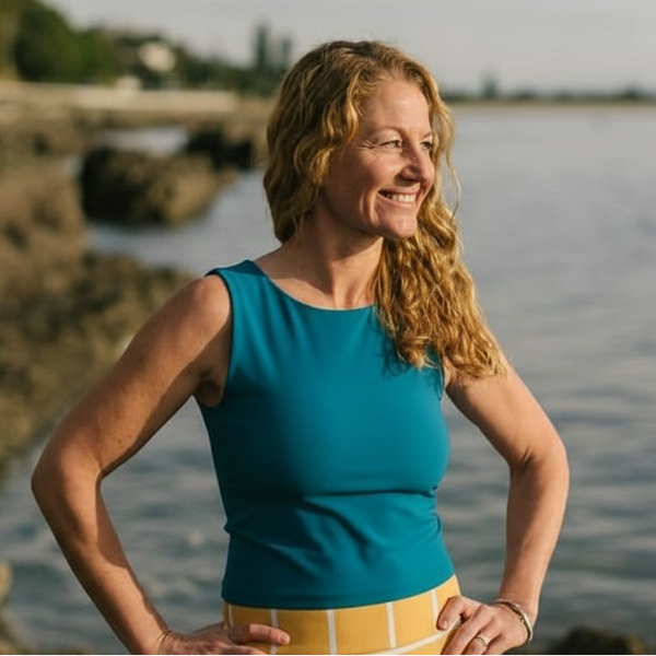 Sleeveless Rash Top - Teal