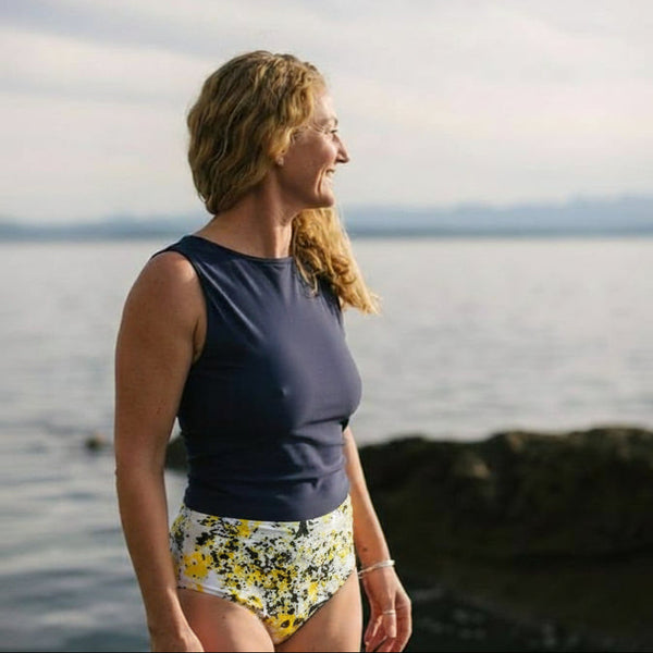 Full Coverage Swim Bottoms - Starlight Print