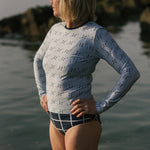 Long Sleeve Twilight Rash Top UPF 50+ front side