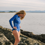 long sleeve blue astrid side arm