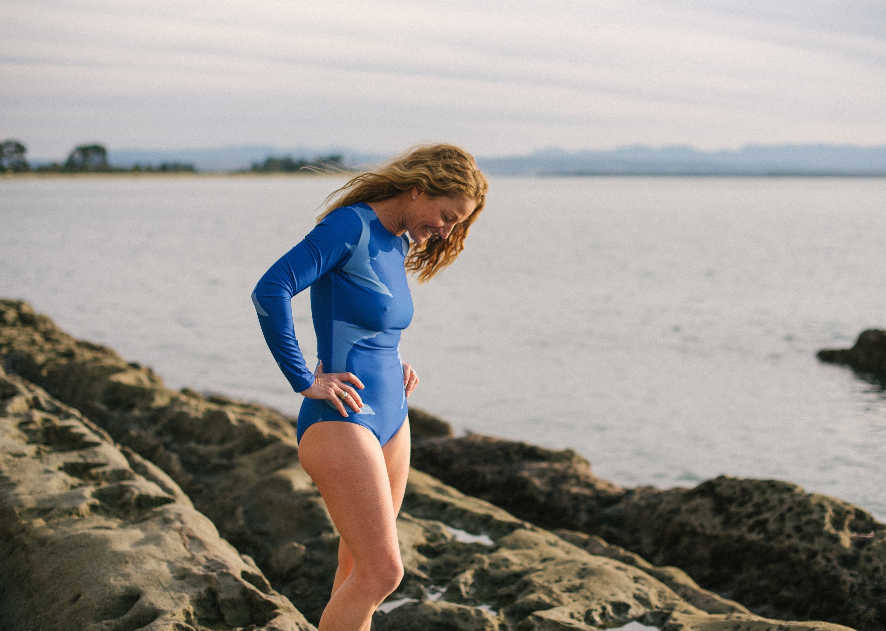 long sleeve blue astrid side arm