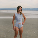 Full Coverage Swim Bottoms - Twilight Print