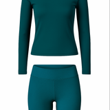 Long Sleeved Rash Top - Teal