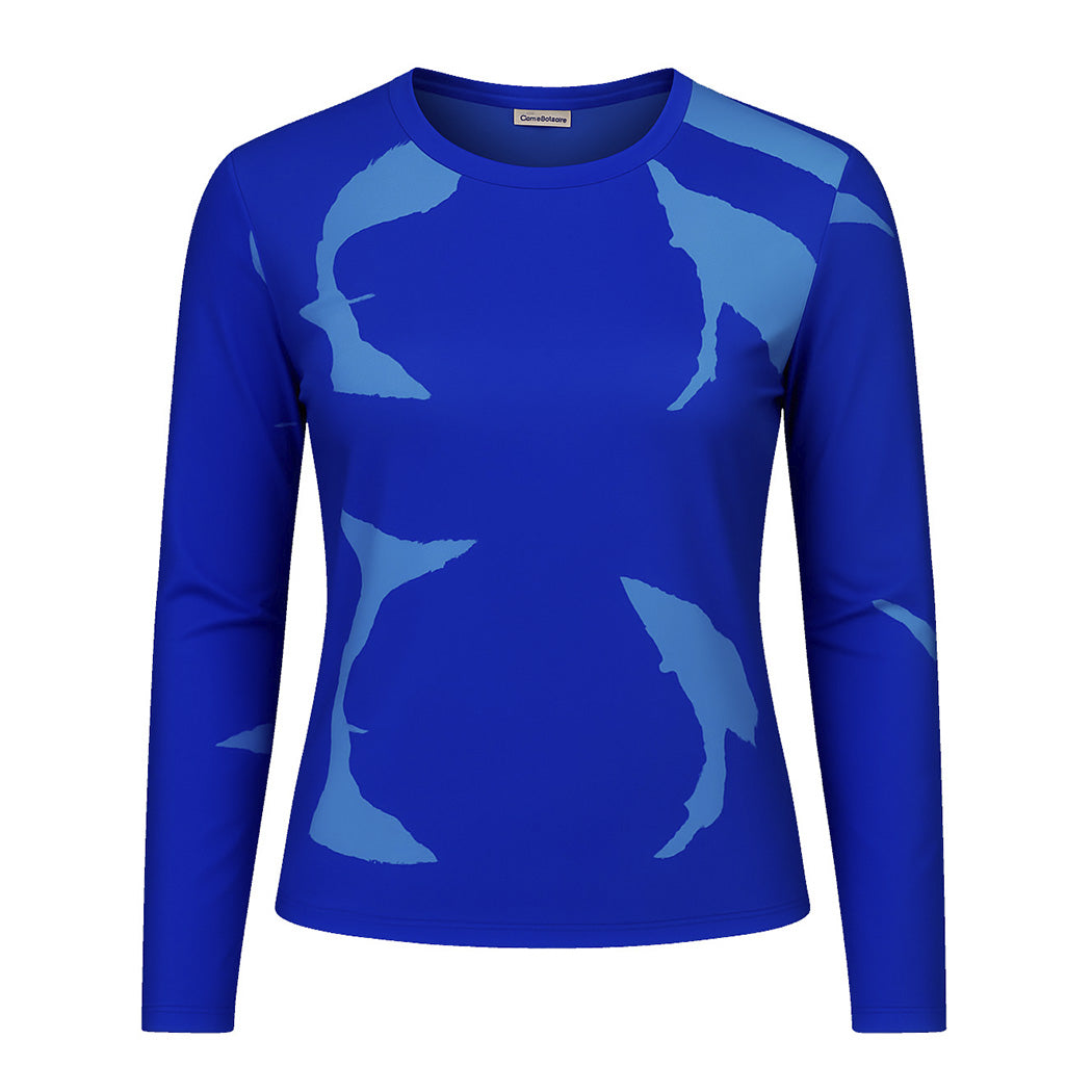 Long Sleeved Rash Top - Blue Astrid