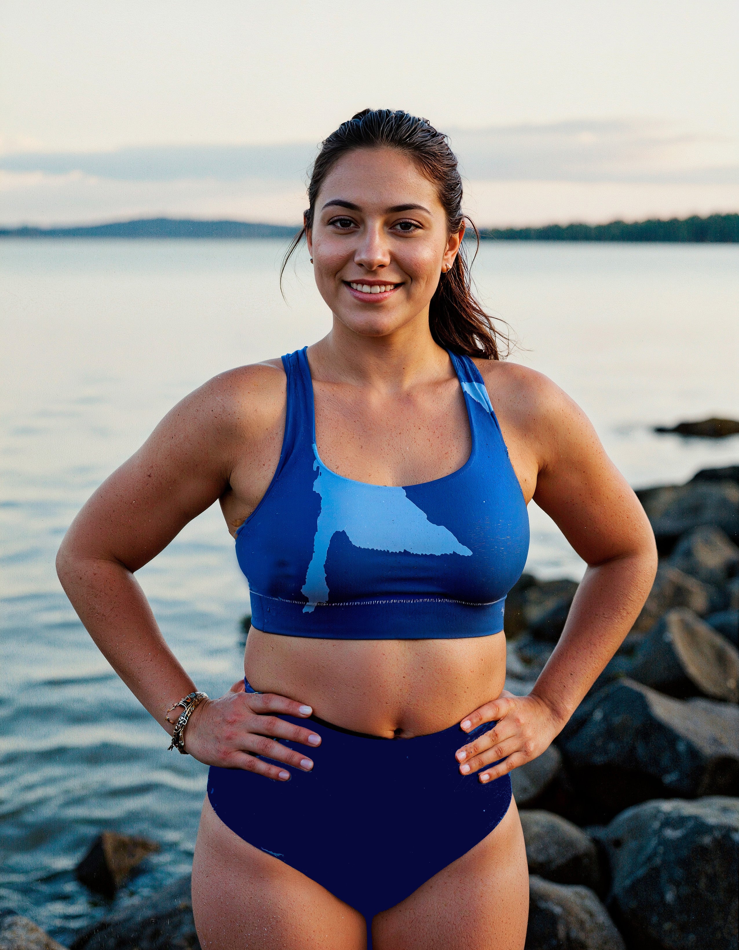 Full Coverage Swim Bottoms - Navy