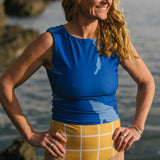 Yellow Saros Full Coverage Swim Bottoms front 