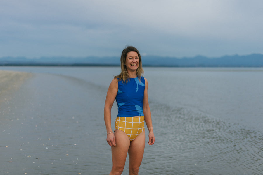 High Waist Bottoms - Yellow Saros