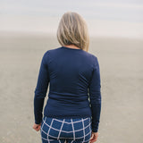 UPF 50+ Navy Saros swim short back