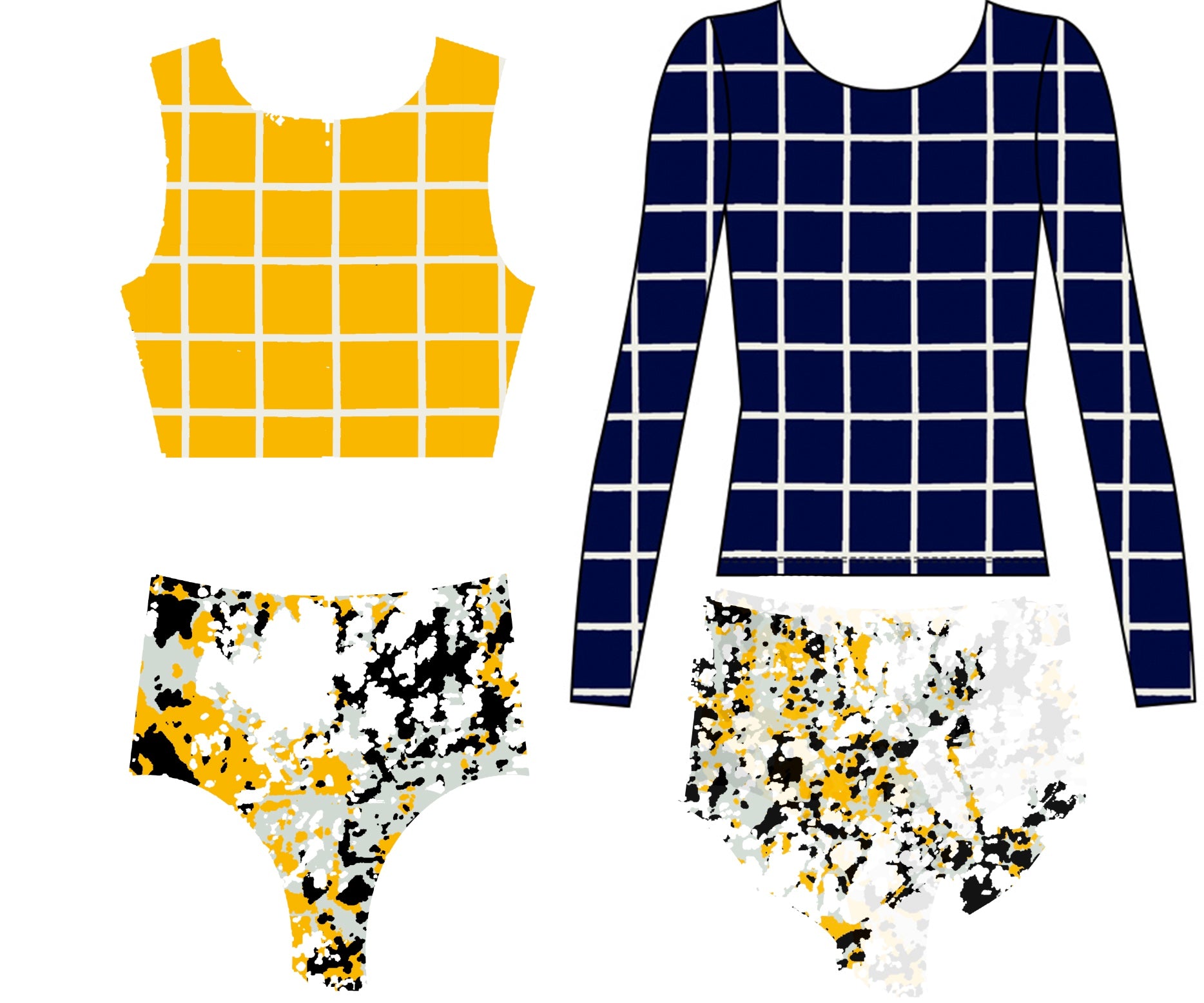 UPF 50+ Starlight Full Coverage Swim Bottoms cutout